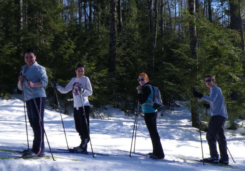 cross-country skiing trip